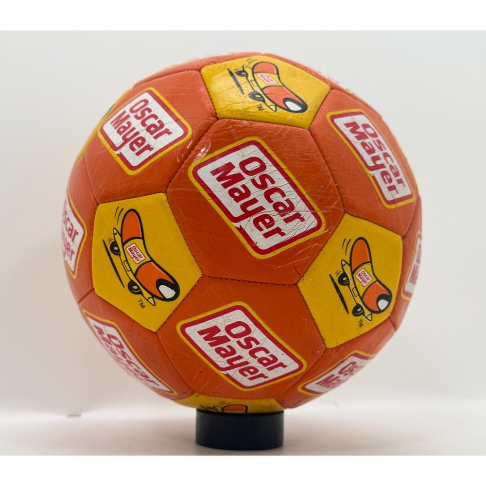 Baden Oscar Mayer Wienermobile Mini Soccer Ball Orange 90s Y2K Promo | Size 1